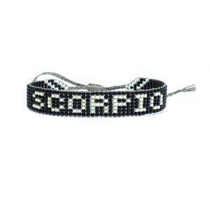 Scorpio Zodiac Bracelet, Black Scorpio Bracelet, Zodiac Gift, Beaded Bracelet